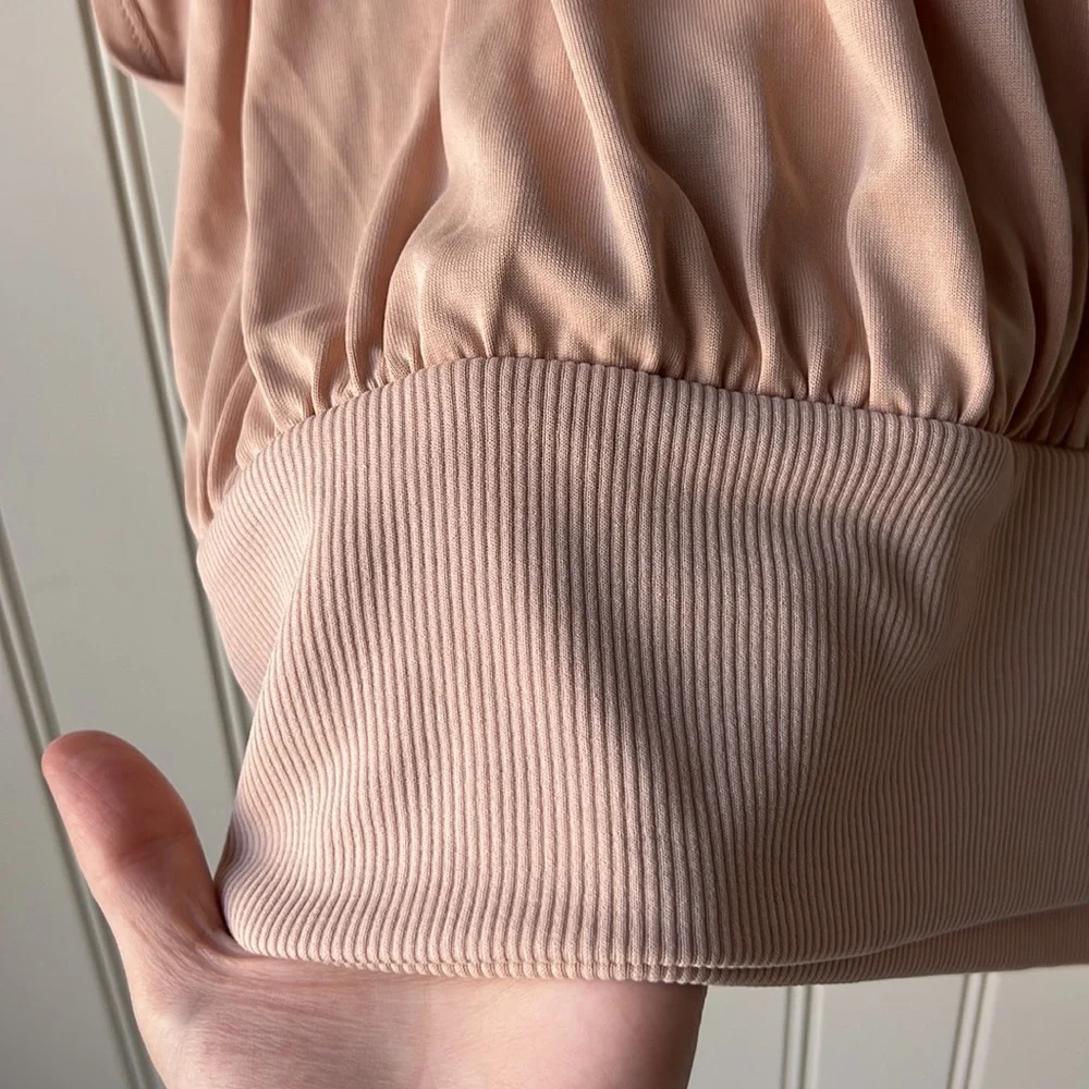 BCBGMAXAZRIA Pink Wrap Top Size Medium - Picture 6 of 12